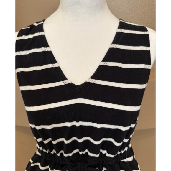 Ann Taylor Loft Striped Knit Dress Pockets Size S - Picture 2 of 8